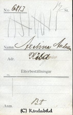 Axelina Andersson Kisa
Axelina Andersson Kisa
Nyckelord: Axelina Andersson