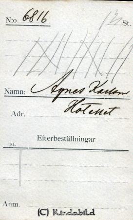 Agnes Karlsson Hotellet
Agnes Karlsson Hotellet
Nyckelord: Karlsson Hotellet