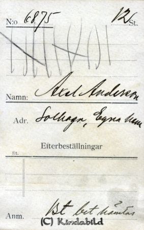 Axel Andersson Solhaga Egna hem
Axel Andersson Solhaga Egna hem
Nyckelord: Andersson Solhaga