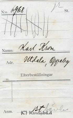 Karl Kron Utdala Oppeby
Karl Kron Utdala Oppeby
Nyckelord: Kron Utdala