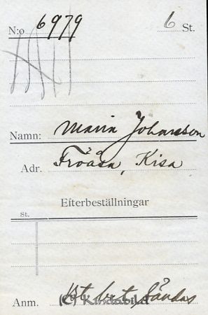 Maria Johansson Fröåsa Kisa
Maria Johansson Fröåsa Kisa
Nyckelord: Johansson Fröåsa