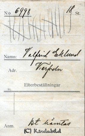 Valfrid Eklund Verfveln
Valfrid Eklund Verfveln
Nyckelord: Eklund Verfveln