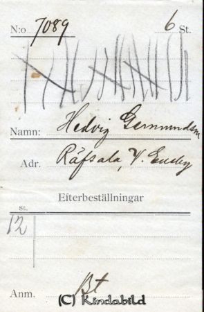 Hedvig Germundsson Räfsala  V Eneby
Hedvig Germundsson Räfsala  V Eneby
Nyckelord: Germundsson Räfsala