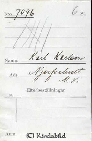 Karl Karlsson Njerfvehult N Vi
Karl Karlsson Njerfvehult N Vi
Nyckelord: Karlsson Njerfvehult