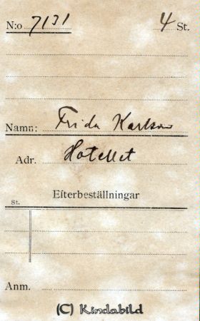 Frida Karlsson Hotellet
Frida Karlsson Hotellet
Nyckelord: Karlsson Hotellet