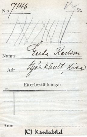 Gerda Karlsson Björkhult Kisa
Gerda Karlsson Björkhult Kisa
Nyckelord: Karlsson Björkhult