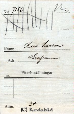 Karl Larsson Grefverum
Karl Larsson Grefverum
Nyckelord: Larsson Grefverum