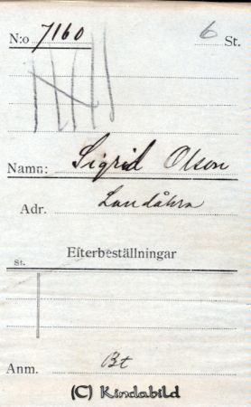 Sigrid Olsson Landåkra
Sigrid Olsson Landåkra
Nyckelord: Olsson Landåkra
