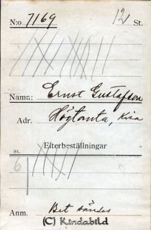 Ernst Gustafsson Högtomta Kisa
Ernst Gustafsson Högtomta Kisa
Nyckelord: Gustafsson Högtomta