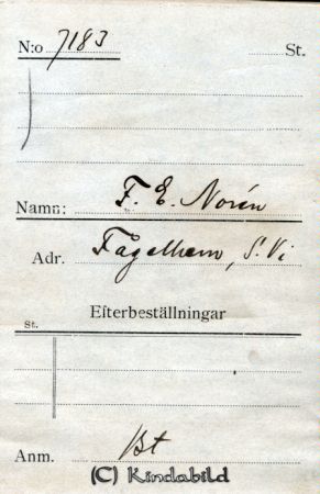 Frans Edvard Norén
Nyckelord: Frans Edvard Norén