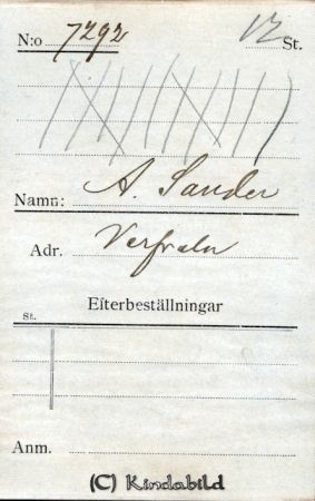 A Sander Verfveln
A Sander Verfveln
Nyckelord: Sander Verfveln