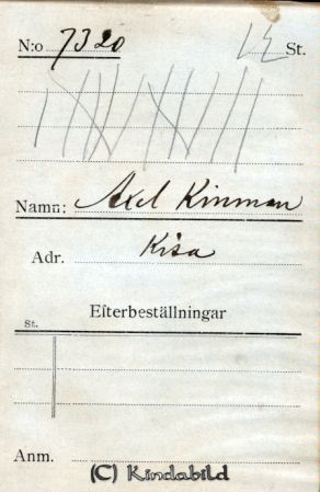 Axel Kindman Kisa
Axel Kindman Kisa
Nyckelord: Kindman Kisa