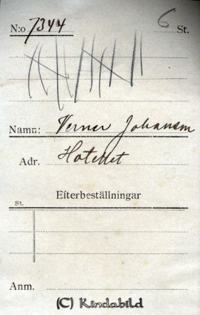 Verner Johansson Hotellet
Verner Johansson Hotellet
Nyckelord: Johansson Hotellet