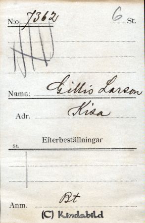 Gillis Latsson Kisa
Gillis Latsson Kisa
Nyckelord: Gillis Latsson