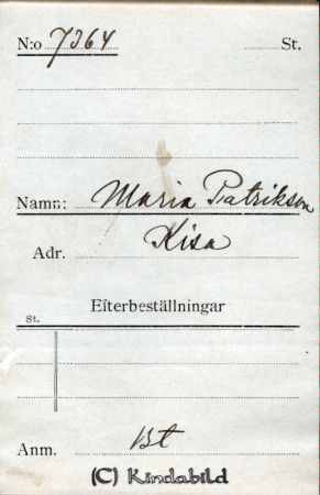 Maria Patriksson Kisa
Maria Patriksson Kisa
Nyckelord: Maria Patriksson