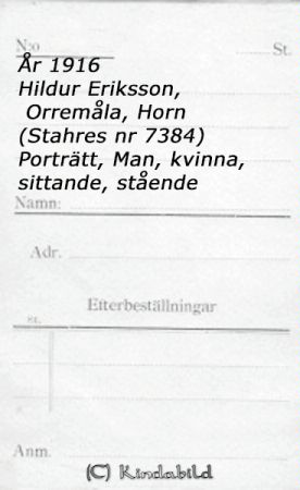 Hildur Eriksson Orremåla Horn
Hildur Eriksson Orremåla Horn
Nyckelord: Eriksson Orremåla