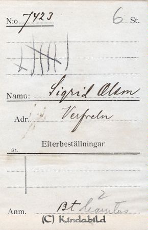 Sigrid Olsson Verfveln
Sigrid Olsson Verfveln
Nyckelord: Sigrid Olsson