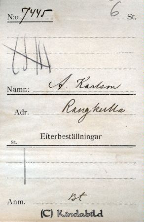 A Karlsson Rangkulla
A Karlsson Rangkulla
Nyckelord: Karlsson Rangkulla