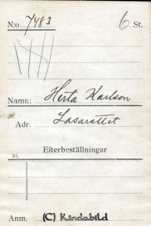 Herta Karlsson Lasarettet
Herta Karlsson Lasarettet
Nyckelord: Karlsson Lasarettet