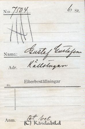 Gustaf Gustafsson Källstugan
Gustaf Gustafsson Källstugan
Nyckelord: Gustafsson Källstugan