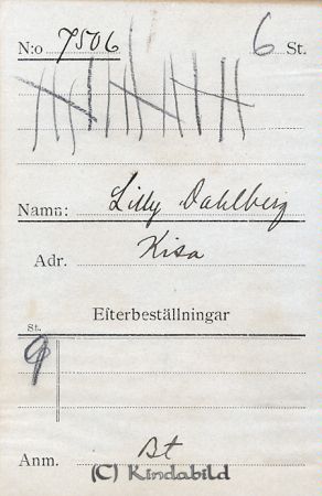 Lilly Dahlberg Kisa
Lilly Dahlberg Kisa
Nyckelord: Dahlberg Kisa