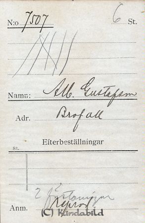 Alb Gustafsson Brofall
Alb Gustafsson Brofall
Nyckelord: Gustafsson Brofall