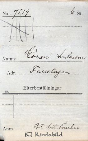 Göran Andersson Fallstugan
Göran Andersson Fallstugan
Nyckelord: Andersson Fallstugan