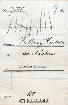Valborg Karlsson Sandbäcken
Valborg Karlsson Sandbäcken
Nyckelord: Karlsson Sandbäcken