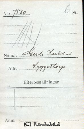Gerda Karlsson Lyggestorp
Gerda Karlsson Lyggestorp
Nyckelord: Karlsson Lyggestorp