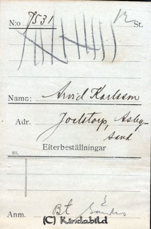 Arvid Karlsson Joelstorp Asbysand
Arvid Karlsson Joelstorp Asbysand
Nyckelord: Karlsson Joelstorp