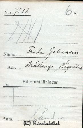 Frida Johansson Drättinge Hägerstad
Frida Johansson Drättinge Hägerstad
Nyckelord: Johansson Drättinge