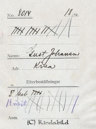 Gust Johansson Kisa
Gust Johansson Kisa
Nyckelord: Gust Johansson