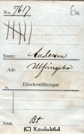  Andersson, Ulvingebo
 Bertil Andersson, Ulvingebo
Nyckelord: Andersson Ulvingebo