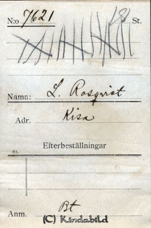 L Rosqvist  Kisa
L Rosqvist  Kisa
Nyckelord: Rosqvist Kisa