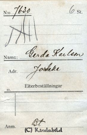 Gerda Karlsson Jordeke
Gerda Karlsson Jordeke
Nyckelord: Karlsson Jordeke
