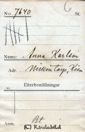 Anna Karlsson Millingtorp Kisa
Anna Karlsson Millingtorp Kisa
Nyckelord: Karlsson Millingtorp