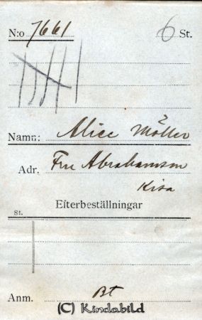 Alice Möller   Fru Abrahamsson  Kisa
Alice Möller   Fru Abrahamsson  Kisa
Nyckelord: Alice Möller