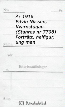Edvin Nilsson Kvarnstugan
Edvin Nilsson Kvarnstugan
Nyckelord: Nilsson Kvarnstugan