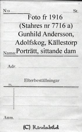 Gunhild Andersson Adolfskog Källestorp
Gunhild Andersson Adolfskog Källestorp
Nyckelord: ndersson Adolfskog