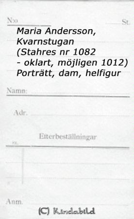 Maria Andersson Kvarnstugan
Maria Andersson Kvarnstugan
Nyckelord: Andersson Kvarnstugan