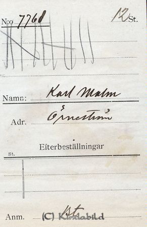 Karl Malm Örneström
Karl Malm Örneström
Nyckelord: Malm Örneström