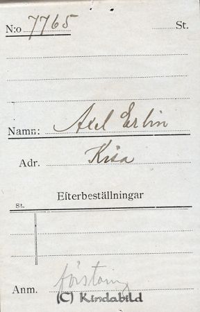 Axel Erlin Kisa
Axel Erlin Kisa
Nyckelord: Axel Erlin