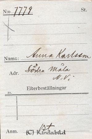 Anna Karlsson Södra Måla N Vi
Anna Karlsson Södra Måla N Vi
Nyckelord: Anna Karlsson
