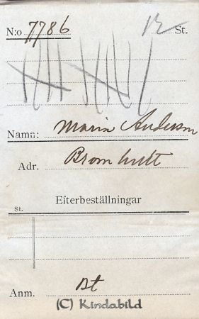 Maria Andersson Bromhult
Maria Andersson Bromhult
Nyckelord: Andersson Bromhult