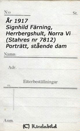 Signhild Färning Herrbergshult  Norra Vi
Signhild Färning Herrbergsdhult  Norra Vi
Nyckelord: Färning Herrbergshult