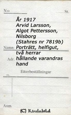 Arvid Larsson  Algot Pettersson  Nilsborg
Arvid Larsson  Algot Pettersson  Nilsborg
Nyckelord: Nilsborg