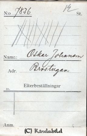 Oskar Johansson Brostugan
Oskar Johansson Brostugan
Nyckelord: Johansson Brostugan