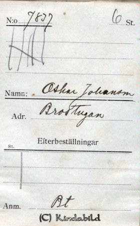 Oskar Johansson Brostugan
Oskar Johansson Brostugan
Nyckelord: Johansson Brostugan