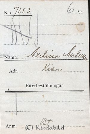 Axelina Andersson Kisa
Axelina Andersson Kisa
Nyckelord: Axelina Andersson