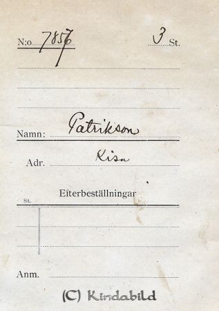 Patriksson Kisa
Patriksson Kisa
Nyckelord: Patriksson Kisa